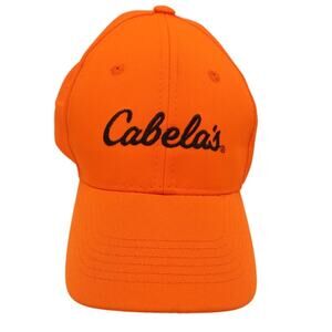 Cabelas Hat Cap Youth Hook And Loop Orange Outdoors Hunting Hiking (Pre-Owned)